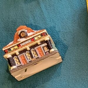 Vintage set of 3 Holiday train station house Christmas villa…